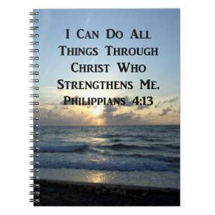 CARNET PHILIPPIENS INSPIRANTS 4:13 SCRIPTURE VERSE