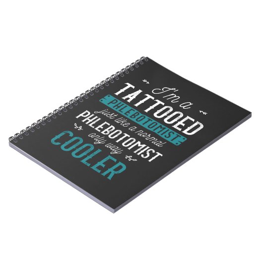 Carnet Phlébotomiste tatoué Tatouage encré Phlebotomie (Côté gauche)