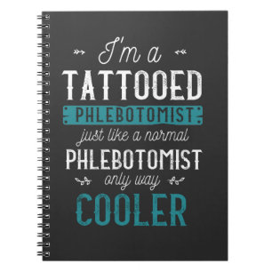 Carnet Phlébotomiste tatoué Tatouage encré Phlebotomie