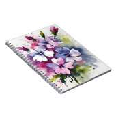 Carnet Phlox - Fleurs aquarelles (Côté Droit)