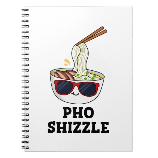 Carnet Pho Shizzle Blague de Nouilles Drôle (Devant)