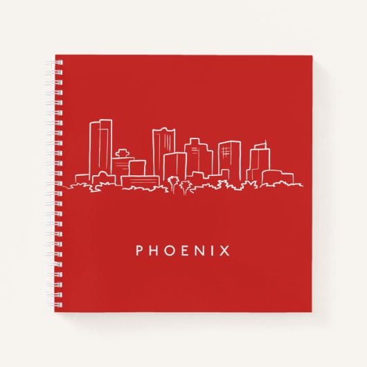 Carnet Phoenix Arizona Skyline (Devant)