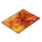 Carnet Phoenix coloré volant contre un Arrière - plan enf (Côté gauche)