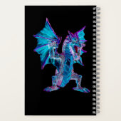 Carnet Phoenix Forge Dragon de Feu Bleu Flamme Vivante (Verso)