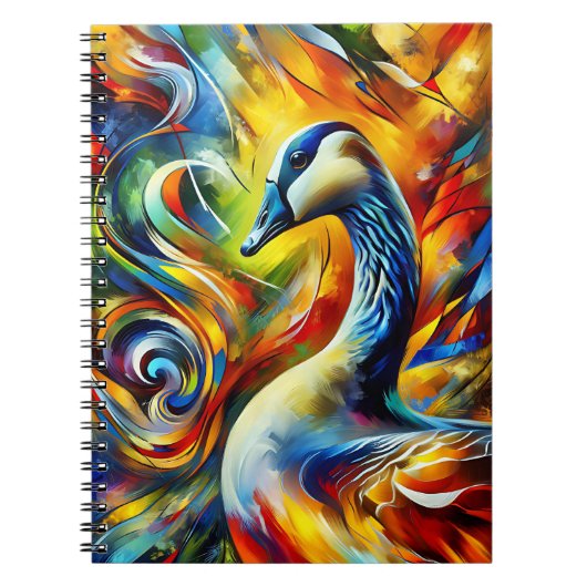 Carnet Phoenix Oie Flamme (Devant)