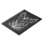 Carnet Phoenix renaissant des flammes par BurnsInHell (Côté gauche)