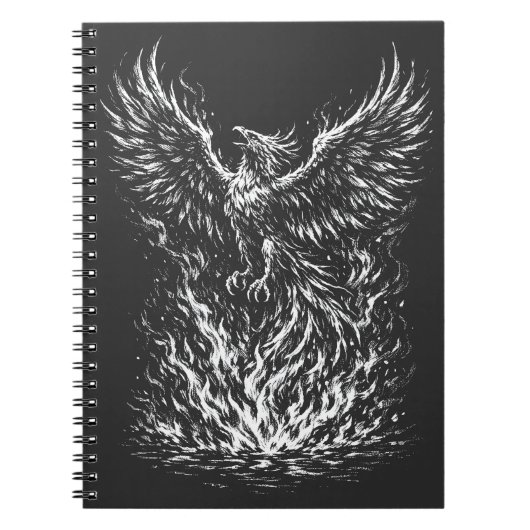 Carnet Phoenix renaissant des flammes par BurnsInHell (Devant)