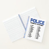 Carnet Phonetic Alphabet Police – Spiral Notebook (Intérieur)