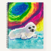 Carnet Phoque bébé "Art by Kids" (Devant)