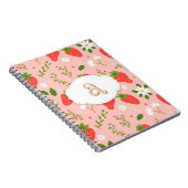 Carnet photo à Motif de fraise mûre (Côté Droit)