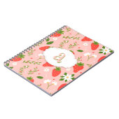 Carnet photo à Motif de fraise mûre (Côté gauche)