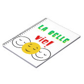 Carnet photo à spirale LA BELLE VIE! (Côté gauche)