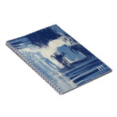 Carnet Photo Abstraite bleue et ivoire (Côté Droit)