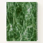 Carnet Photo Abstraite Eau Verte, Faux Marble (Dos)