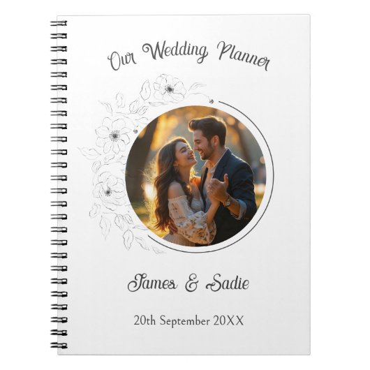 Carnet Photo Anemone sur Wedding planner blanc (Devant)