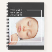 Carnet Photo bébé mignonne moderne | Citation de beauté (Devant)