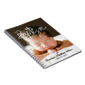 Carnet Photo Calligraphie Croix Baptême religieux (Côté Droit)