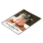 Carnet Photo Calligraphie Croix Baptême religieux (Côté gauche)