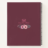 Carnet Photo Collage 17th Birthday Pink Flower Guest Book (Dos)