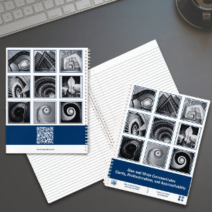 Carnet Photo Collage Bleu Blanc Petite entreprise