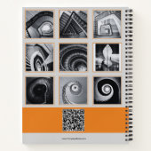 Carnet Photo Collage Grey Orange Petite entreprise (Dos)