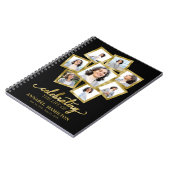 Carnet Photo Collage Memorial Funeral Black Guest Book (Côté gauche)