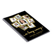 Carnet Photo Collage Memorial Funeral Black Guest Book (Côté Droit)