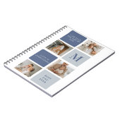 Carnet Photo Collage moderne & Bleu Happy Fête des pères (Côté gauche)