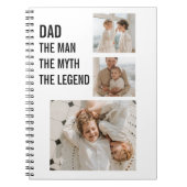 Carnet Photo Collage moderne | Cadeau papa (Devant)