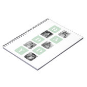 Carnet Photo Collage moderne Mint & Happy FathersDay Cade (Côté gauche)