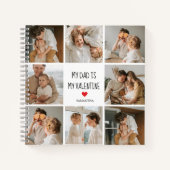 Carnet Photo Collage | Mon père est mon cadeau Valentine (Devant)