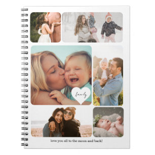 Carnet Photo Collage Simple Famille Maman Papa Enfants Jo