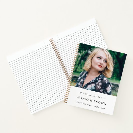 Carnet Photo commémorative | En Mémoire Amoureuse Moderne (Intérieur)