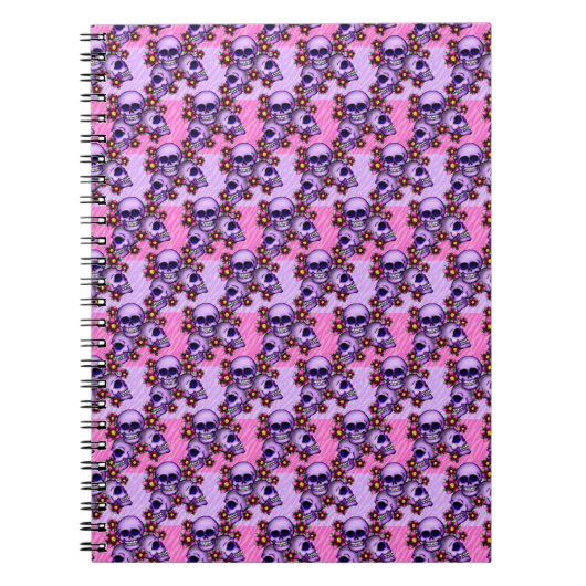 Carnet photo/Crânes et fleurs (Devant)