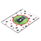 Carnet photo d'animal familier avec le motif doux mignon (Côté gauche)