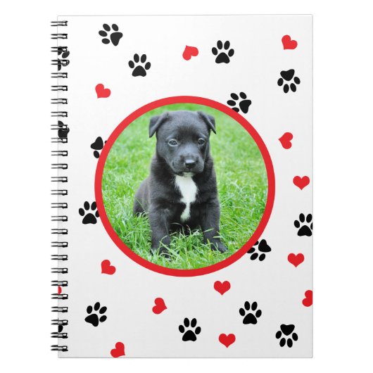 Carnet photo d'animal familier avec le motif doux mignon (Devant)