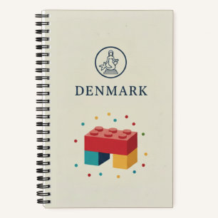 Carnet Photo de briques jouets de l'héritage du Danemark
