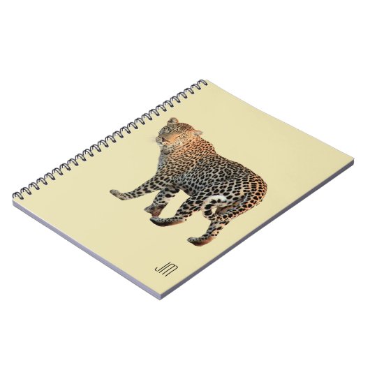 Carnet Photo de chat sauvage léopard tacheté (Côté gauche)