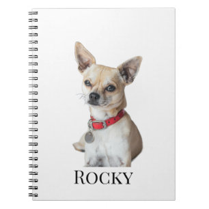 Carnet Photo de chien personnalisé   Nom de l'animal de c