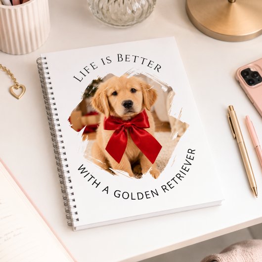 Carnet photo de chien Retriever doré