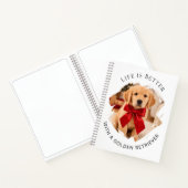 Carnet photo de chien Retriever doré (Intérieur)