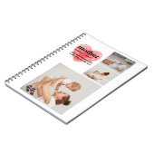 Carnet Photo de collage moderne et Red Heart Mother Venin (Côté gauche)