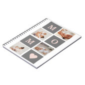 Carnet Photo de collection moderne Best Mom Pink & Grey C (Côté gauche)
