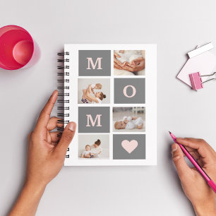 Carnet Photo de collection moderne Best Mom Pink & Grey C