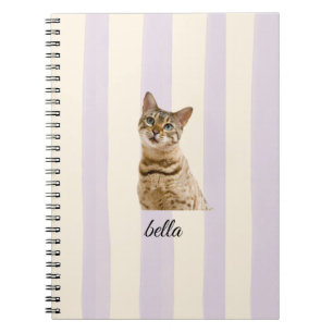 Carnet Photo de compagnie personnalisée rayures pastel la