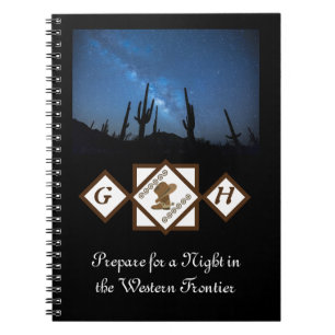 Carnet Photo de Cowgirl Boots and Cowboy Casquette Monogr