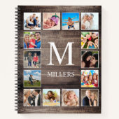 Carnet Photo de Custom Collage Rustic Farmhouse Family (Devant)