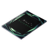 Carnet photo de design Rose vert Spiral Art (Côté gauche)