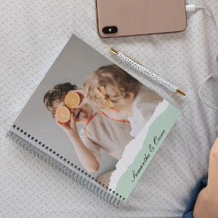 Carnet Photo de famille moderne et nom personnalisé Monna