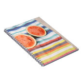 Carnet Photo de fermeture des fruits de pastèque en tranc (Côté Droit)